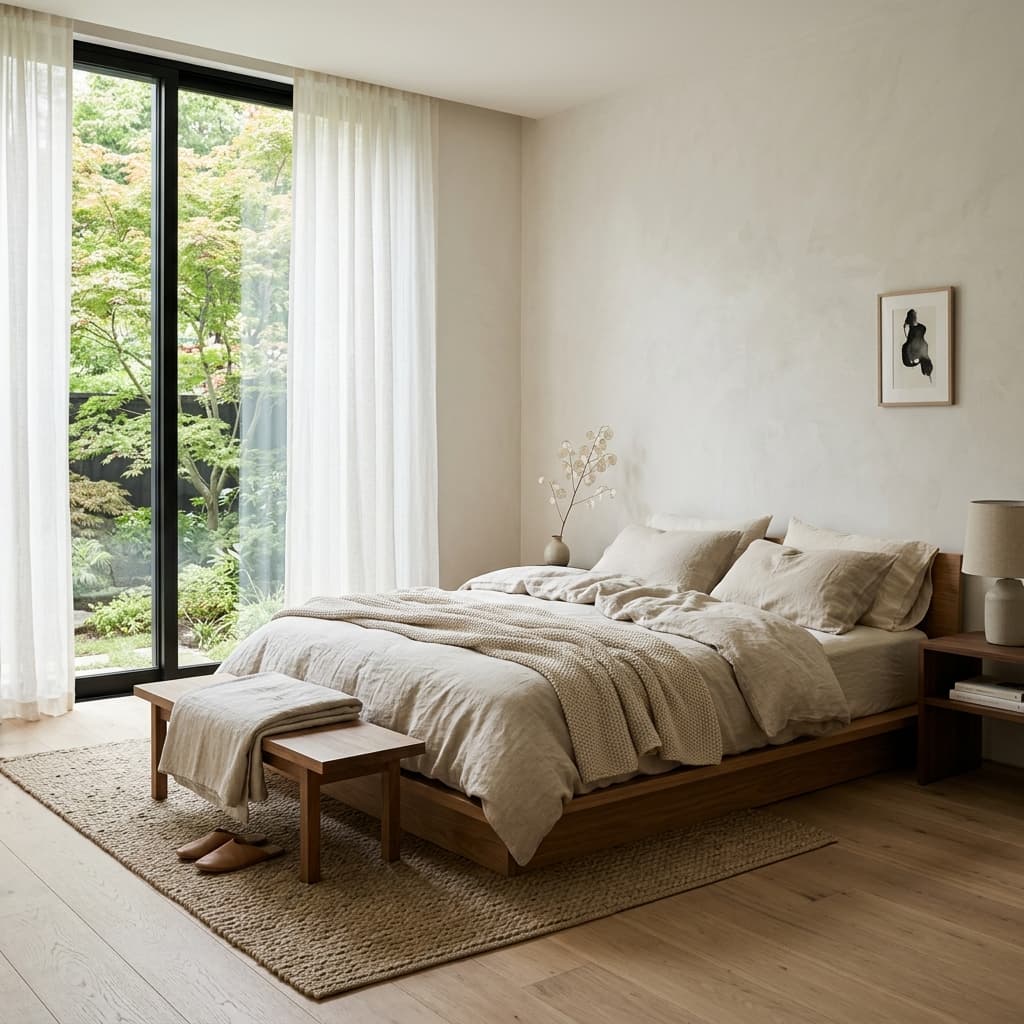 Quiet and Organized Bedroom